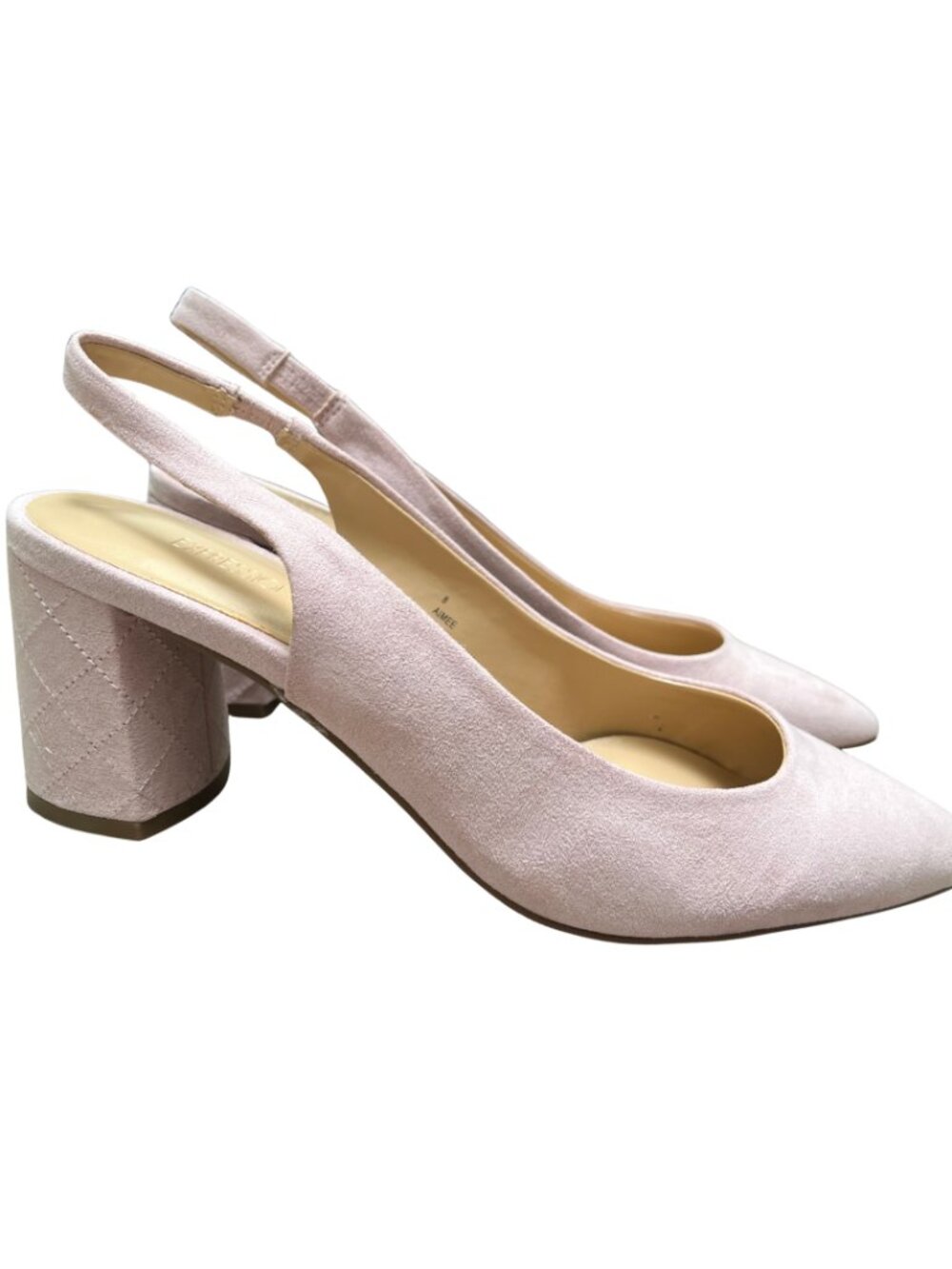 NEVER WORN Light Pink Suede Expression Heels